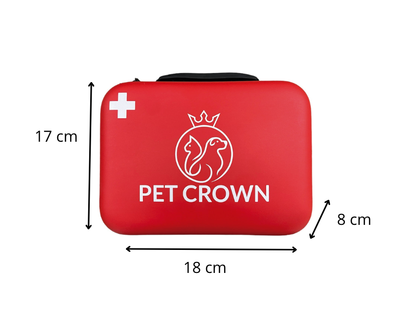 PETCROWN Kit de Primeros Auxilios para Mascotas para Perros y Gatos. Ideal para el hogar, Coche, Viaje, Camping y Senderismo. Tu Perro y tu Gato Son Parte de la Familia y Hay Que cuidarlos