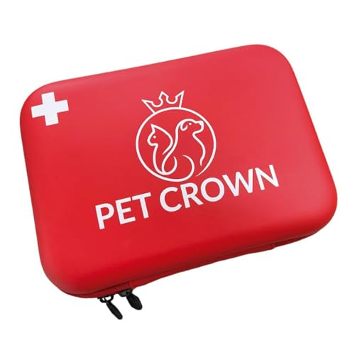 PETCROWN Kit de Primeros Auxilios para Mascotas para Perros y Gatos. Ideal para el hogar, Coche, Viaje, Camping y Senderismo. Tu Perro y tu Gato Son Parte de la Familia y Hay Que cuidarlos